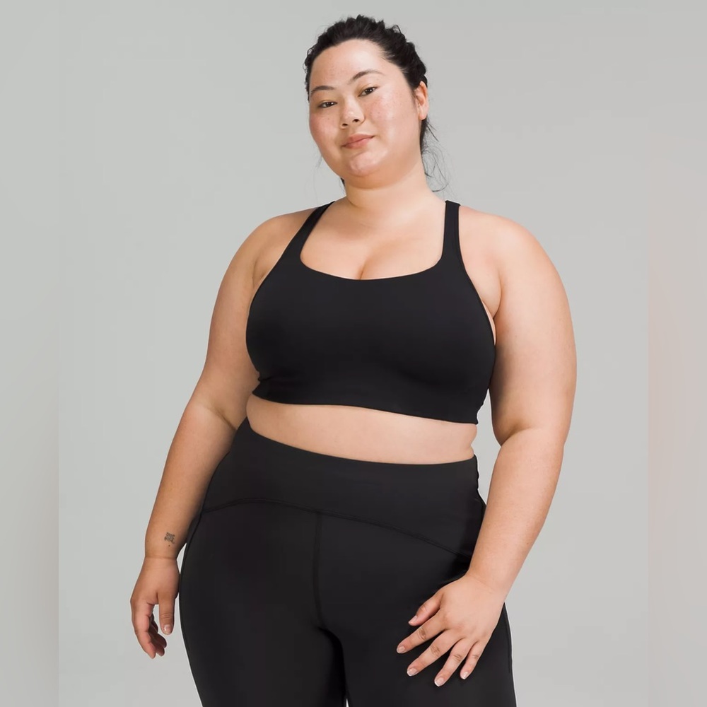 Lululemon all powered up bra in black size 38G NWT